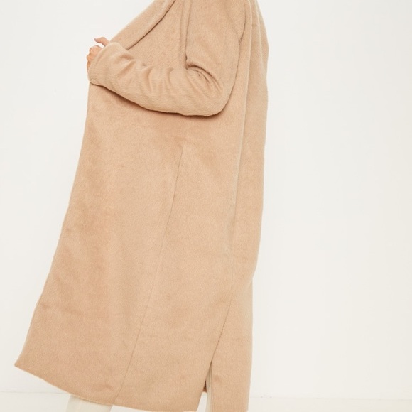 missguided camel duster long coat - Picture 2 of 3